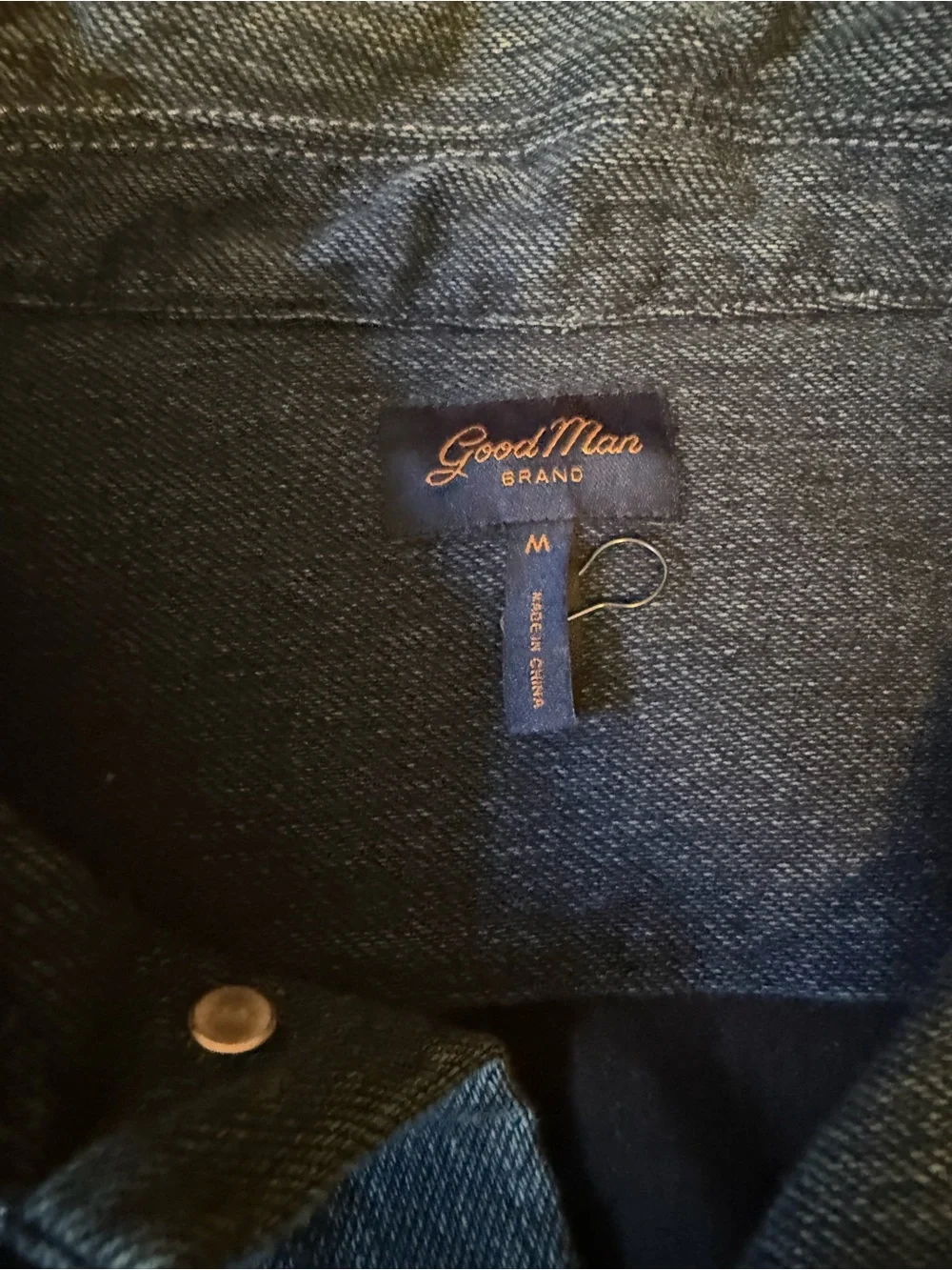 Men's Denim Shirt Jacket - Dark Blue